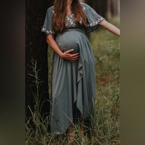 The Damara Faux Wrap in Kale - Small